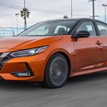 2020-Nissan-Sentra-SR-front-three-quarter-in-motion-2