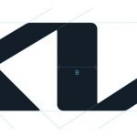 The new Kia logo showing upward rising form