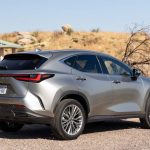 lexus-nx-2022-06-exterior-rear-angle-silver-suv-scaled