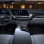 The LYRIQ interior is clean and simple with a focus on secondary