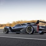 Cadillac Project GTP Hypercar rear left three-quarter on track