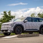 The Kia EV9 undergoes final technical testing ahead of 2023 world debut