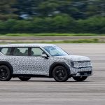 The Kia EV9 undergoes final technical testing ahead of 2023 world debut