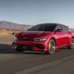 2023-Kia-EV6-GT-action-front-three-quarter