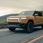 Rivian-R1S-action-front-three-quarter-low